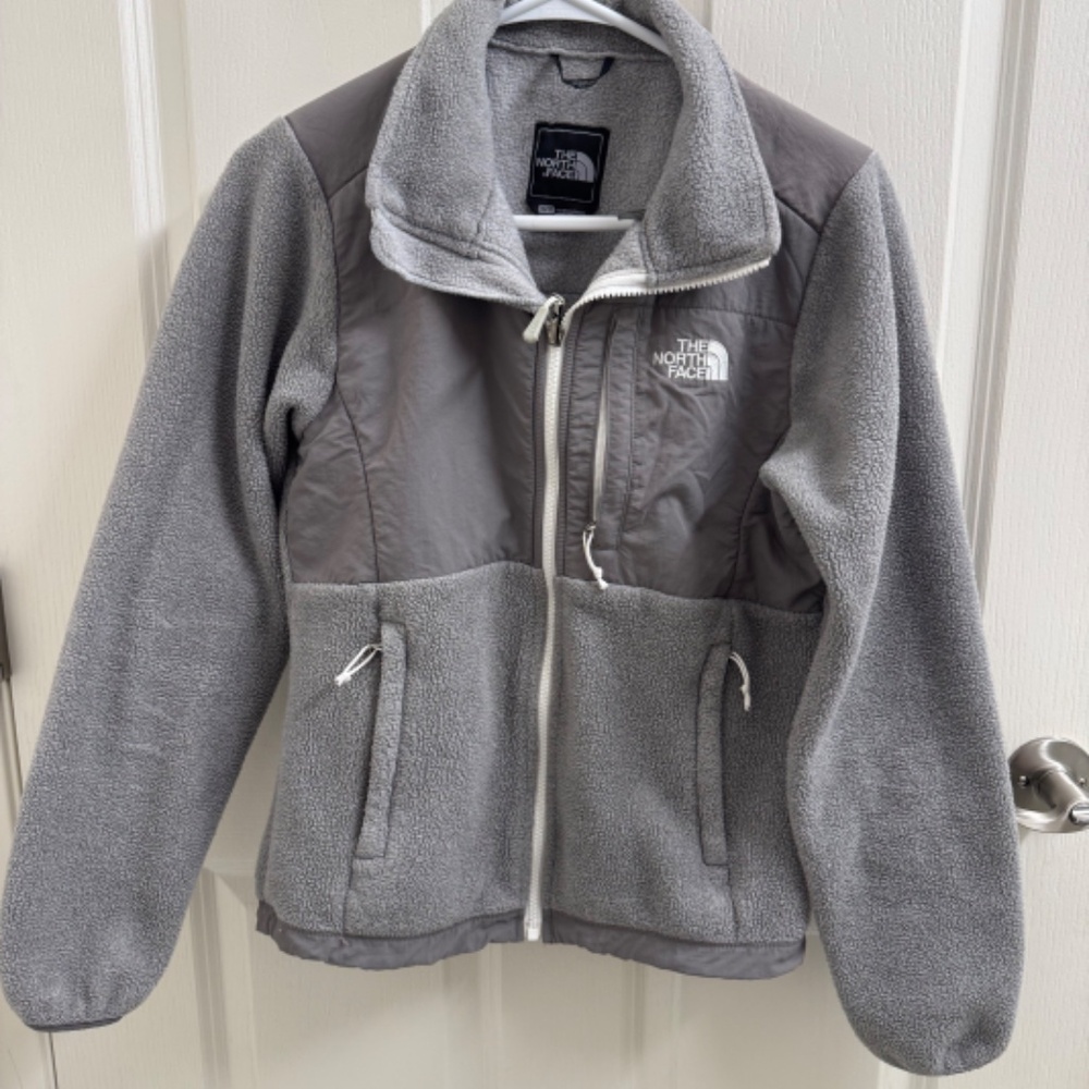 Gray The North Face Polartec Fleece Zip Up Women's Size XS